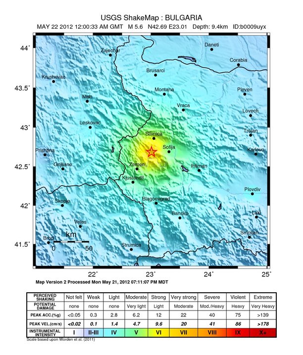 Terremoto de Pernik de 2012