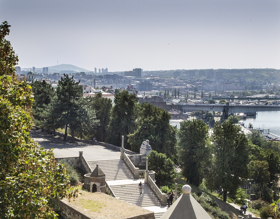 Gran escalinata del Parque Kalemegdan