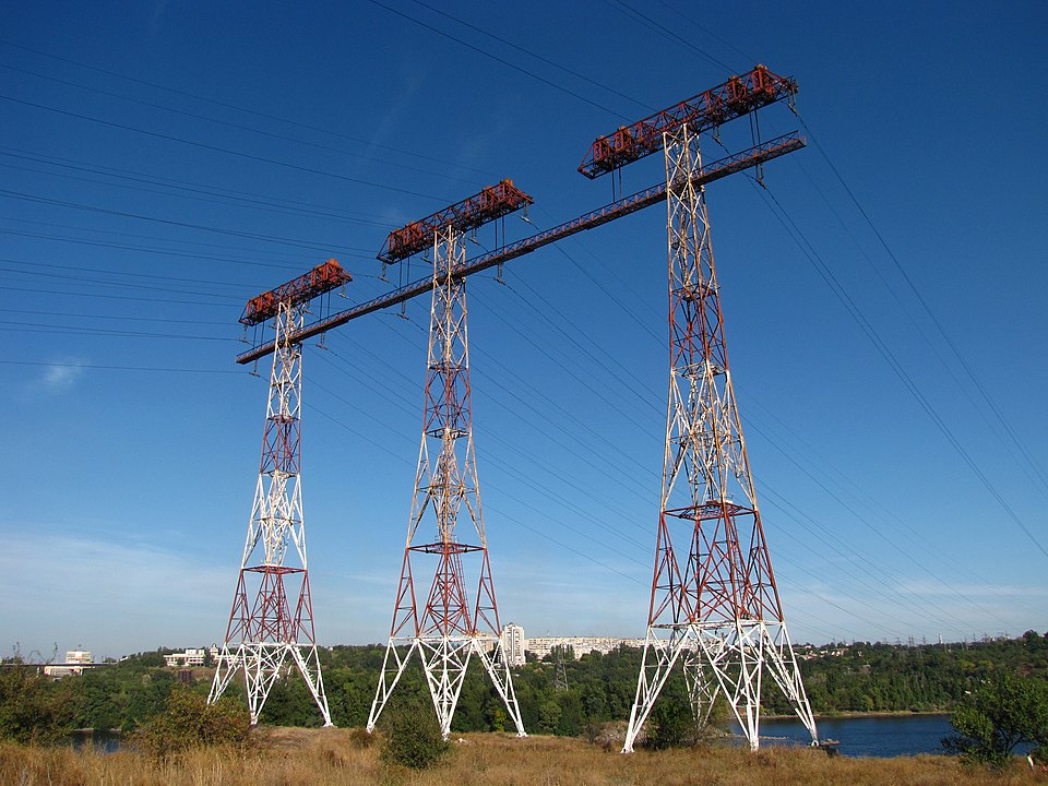 Trío de pilones de Zaporiyia